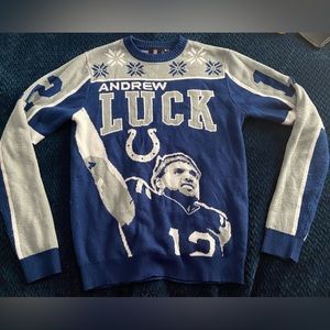 NFL Indianapolis Colts Andrew Luck Holiday Sweater - Adult Small